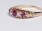 Antique ruby and diamond five stone ring  DBGEMS - image 5