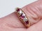 Antique ruby and diamond five stone ring  DBGEMS - image 3