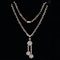 Edwardian diamond riviera necklace  with detachable diamond negligee pendant - image 1