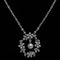 Pearl and diamond Edwardian floral pendant - image 1