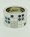 Cartier Lanieres 0.40ct Diamond and 1.10ct Natural Blue Sapphire Ring - image 6