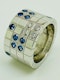 Cartier Lanieres 0.40ct Diamond and 1.10ct Natural Blue Sapphire Ring - image 7