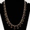 Victorian 18 ct gold French full garnet set necklace - image 1
