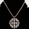 Victorian circular diamond pendant/necklace - image 1