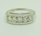 Half Eternity 5-stone Diamond Ring, 18K white gold. - image 1