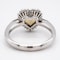 Natural fancy yellow coloured diamond heart ring with certificate - image 3