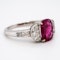 Burma ruby and diamond cluster ring with certificate - image 2