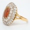 Fancy opal and diamond large antique ring - image 3