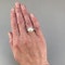 1980's, 18ct White Gold & South Sea Pearl & Diamond stone set Ring, SHAPIRO & Co since1979 - image 3