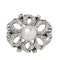Art Deco Platinum, Diamond and Pearl Ring - image 1