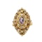 Antique Gold, Diamond, Pearl and Amethyst Ring - image 1