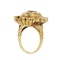 Antique Gold, Diamond, Pearl and Amethyst Ring - image 2