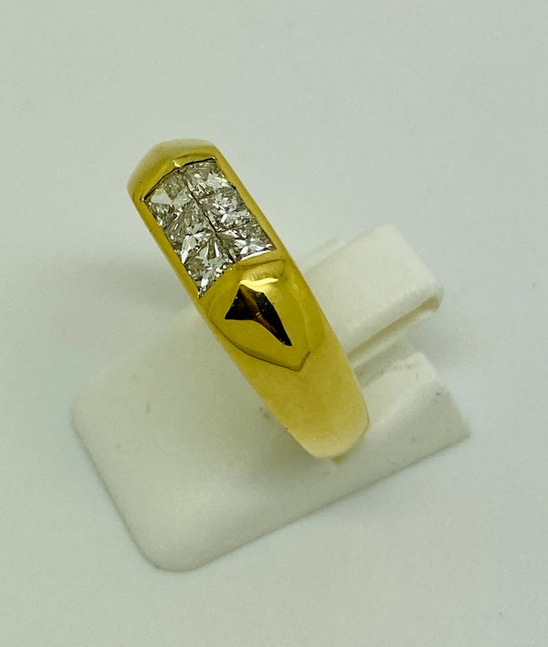 18K yellow gold 0.70ct Diamond Ring - image 3
