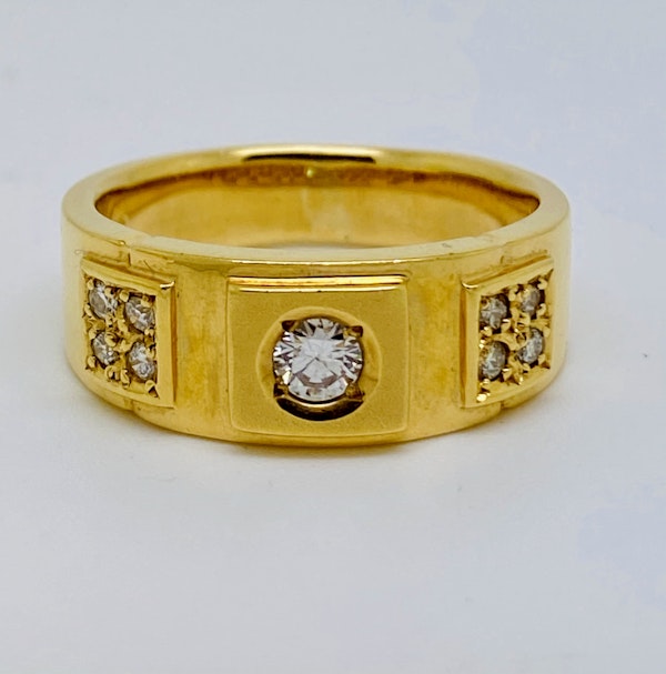 18K yellow gold 0.45ct Diamond Ring - image 2