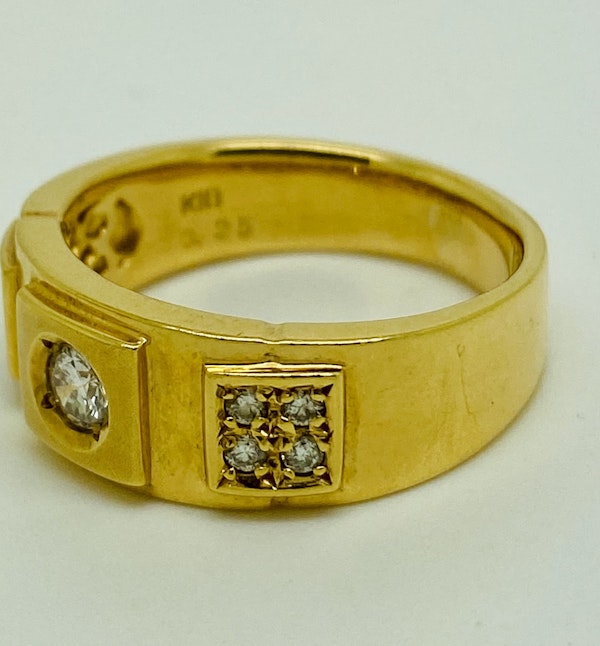 18K yellow gold 0.45ct Diamond Ring - image 3