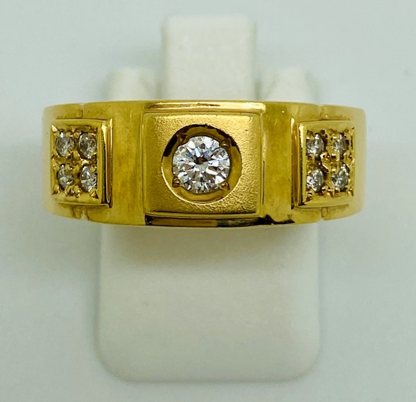 18K yellow gold 0.45ct Diamond Ring - image 1