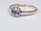 Edwardian Sapphire and Diamond Ring - image 3