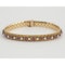 Vintage Bracelet in 18 Carat Gold with Burma Rubies & Diamonds, English circa 1965. - image 1
