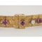 Vintage Bracelet in 18 Carat Gold with Burma Rubies & Diamonds, English circa 1965. - image 4