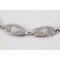 Platinum Bracelet with Openwork Links set with Diamonds, French circa 1920. - image 2
