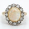 Opal and diamond  Victorian cluster ring - image 1