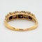 Antique half hoop carved mount pearl and diamond points ring - image 4