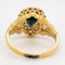 Diamond and sapphire  drop shape Edwardian ring - image 4