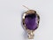 Antique Cleopatra amethyst cameo and entwined asp  DBGEMS - image 4