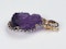 Antique Cleopatra amethyst cameo and entwined asp  DBGEMS - image 3