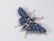 Victorian Sapphire and Diamond Butterfly Brooch  DBGEMS - image 1