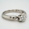 18K white gold 0.58ct Diamond Solitaire Engagement Ring. - image 2