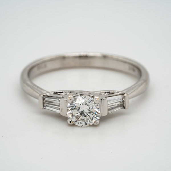 18K white gold 0.51ct Diamond Solitaire Engagement Ring. - image 1