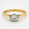 18K yellow gold 0.50ct Diamond Solitaire Engagement Ring. - image 1