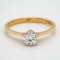 14K yellow gold 0.50ct Diamond Solitaire Engagement Ring. - image 1
