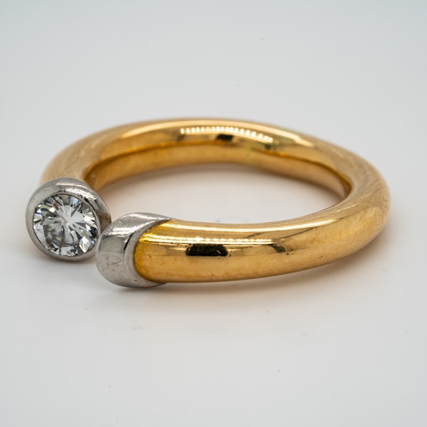 18K yellow gold 0.40ct Diamond Ring - image 3