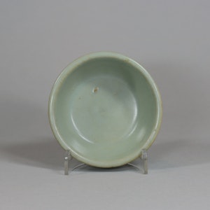 Chinese small Longquan celadon brush washer, Southern Song dynasty (1127-1279)