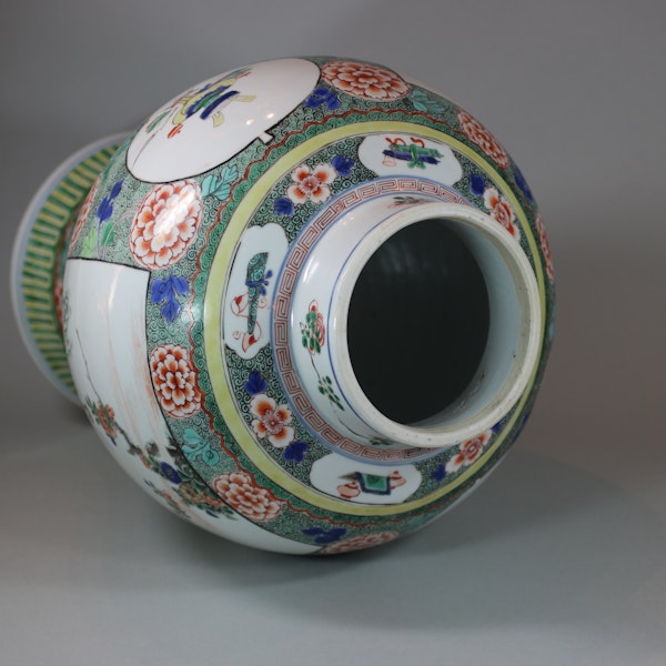 Chinese famille verte baluster vase, Kangxi (1662-1722) - image 7