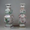 Pair of Chinese famille verte porcelain square-section vases, Kangxi (1662-1722) - image 7