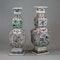 Pair of Chinese famille verte porcelain square-section vases, Kangxi (1662-1722) - image 8