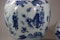 Chinese blue and white transitional baluster vase and cover, circa 1640 - image 4