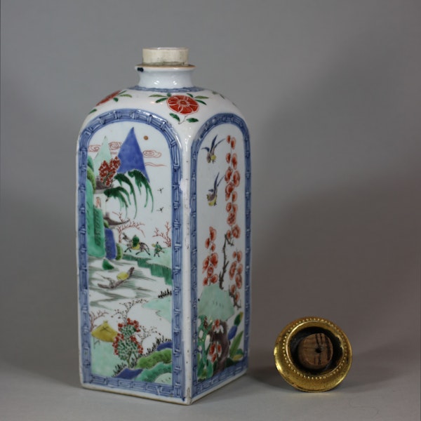 Chinese famille verte gin flask, Kangxi (1662-1722) - image 7