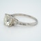 Art Deco diamond solitaire ring of 2.54 ct with diamond baguette and brilliant cut  shoulders - image 3