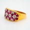 Edwardian ruby and diamond oval cluster ring - image 3