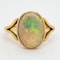 Single black opal antique  Victorian ring - image 1