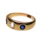A Sapphire Diamond Gypsy Ring - image 2