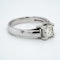 18K white gold 1.01ct Diamond Solitaire Engagement Ring - image 2