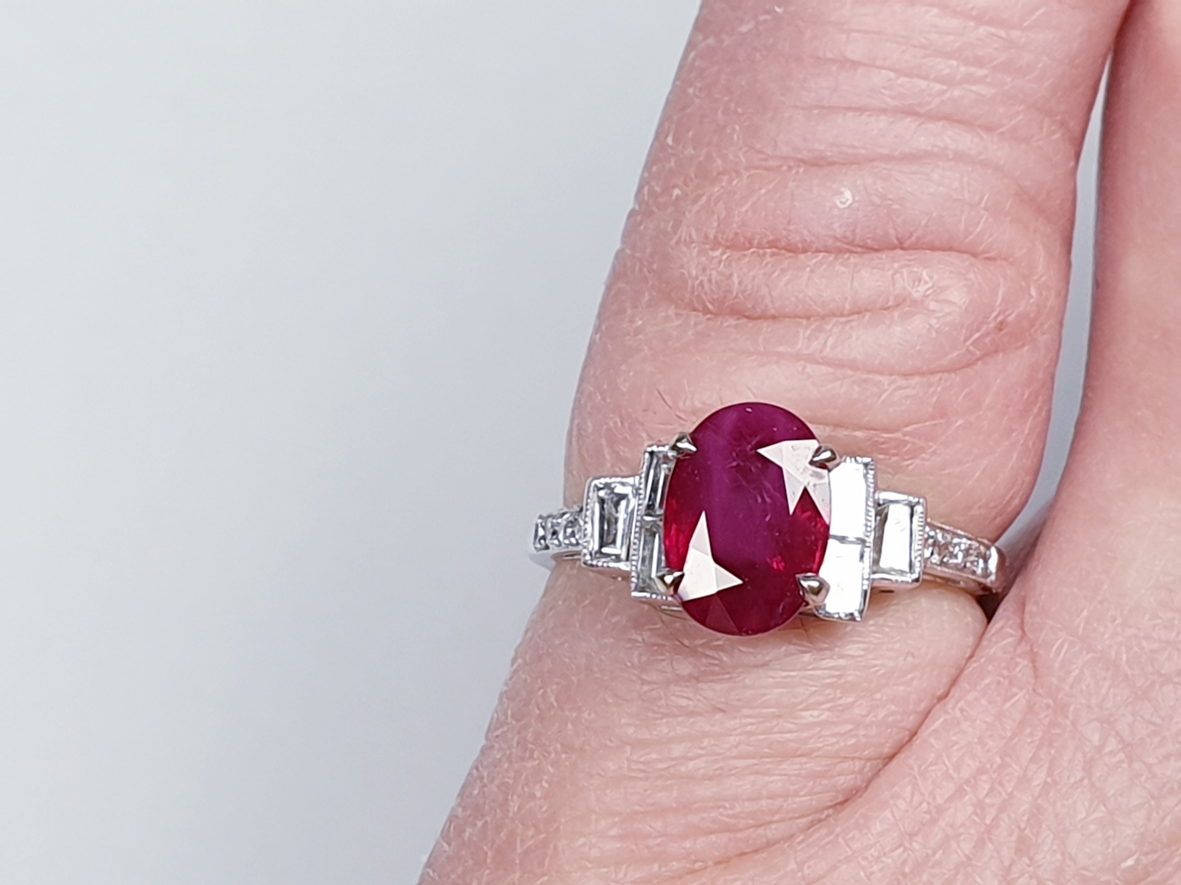 14k Baguette Ruby and Diamond Ring – FERKOS FJ