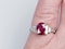Ruby and Baguette Diamond Ring  DBGEMS - image 4