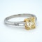 Platinum 1.90ct Natural Fancy Yellow Diamond Engagement Ring - image 1