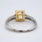 Platinum 1.90ct Natural Fancy Yellow Diamond Engagement Ring - image 3